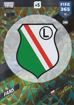 Legia Warszawa 2018 FIFA 365 Club Badge #280